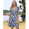 ZEAGOO Summer Dresses for Women 2026 Sundress Short Petal Sleeve Dress with Pockets Floral Dresses for Casual(Floral-zw522)
