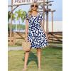 ZEAGOO Summer Dresses for Women 2026 Sundress Short Petal Sleeve Dress with Pockets Floral Dresses for Casual(Floral-zw522)