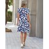 ZEAGOO Summer Dresses for Women 2026 Sundress Short Petal Sleeve Dress with Pockets Floral Dresses for Casual(Floral-zw522)