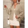 Zeagoo 2026 Cardigan Sweaters for Women Long Sleeve Chunky Knit Cardigan CEW Neck Button Down Fall Fashion Clothes(Apricot)