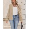 Zeagoo 2026 Cardigan Sweaters for Women Long Sleeve Chunky Knit Cardigan CEW Neck Button Down Fall Fashion Clothes(Apricot)