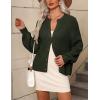 Zeagoo 2026 Cardigan Sweaters for Women Long Sleeve Chunky Knit Cardigan CEW Neck Button Down Fall Fashion Clothes(Army Green)