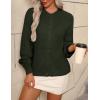 Zeagoo 2026 Cardigan Sweaters for Women Long Sleeve Chunky Knit Cardigan CEW Neck Button Down Fall Fashion Clothes(Army Green)