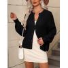 Zeagoo 2026 Cardigan Sweaters for Women Long Sleeve Chunky Knit Cardigan CEW Neck Button Down Fall Fashion Clothes(Black)