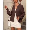 Zeagoo 2026 Cardigan Sweaters for Women Long Sleeve Chunky Knit Cardigan CEW Neck Button Down Fall Fashion Clothes(Brown)