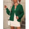 Zeagoo 2026 Cardigan Sweaters for Women Long Sleeve Chunky Knit Cardigan CEW Neck Button Down Fall Fashion Clothes(Green)