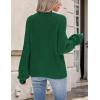 Zeagoo 2026 Cardigan Sweaters for Women Long Sleeve Chunky Knit Cardigan CEW Neck Button Down Fall Fashion Clothes(Green)