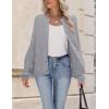 Zeagoo 2026 Cardigan Sweaters for Women Long Sleeve Chunky Knit Cardigan CEW Neck Button Down Fall Fashion Clothes(Grey)