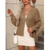 Zeagoo 2026 Cardigan Sweaters for Women Long Sleeve Chunky Knit Cardigan CEW Neck Button Down Fall Fashion Clothes(Khaki)