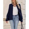 Zeagoo 2026 Cardigan Sweaters for Women Long Sleeve Chunky Knit Cardigan CEW Neck Button Down Fall Fashion Clothes(Navy)