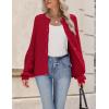 Zeagoo 2026 Cardigan Sweaters for Women Long Sleeve Chunky Knit Cardigan CEW Neck Button Down Fall Fashion Clothes(Red)