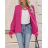 Zeagoo 2026 Cardigan Sweaters for Women Long Sleeve Chunky Knit Cardigan CEW Neck Button Down Fall Fashion Clothes(Rose Red)