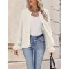 Zeagoo 2026 Cardigan Sweaters for Women Long Sleeve Chunky Knit Cardigan CEW Neck Button Down Fall Fashion Clothes(White)