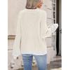 Zeagoo 2026 Cardigan Sweaters for Women Long Sleeve Chunky Knit Cardigan CEW Neck Button Down Fall Fashion Clothes(White)