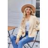 Zeagoo Bomber Jacket Women Varsity Casual Button Down Lightweight 2026 Spring Fashion Short School Outfits with Pockets(Champagne)