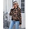 Zeagoo Bomber Jacket Women Varsity Casual Button Down Lightweight 2026 Spring Fashion Short School Outfits with Pockets(Geometric)
