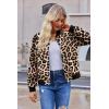 Zeagoo Bomber Jacket Women Varsity Casual Button Down Lightweight 2026 Spring Fashion Short School Outfits with Pockets(Leopard)