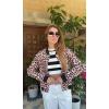 Zeagoo Bomber Jacket Women Varsity Casual Button Down Lightweight 2026 Spring Fashion Short School Outfits with Pockets(Leopard)