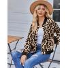 Zeagoo Bomber Jacket Women Varsity Casual Button Down Lightweight 2026 Spring Fashion Short School Outfits with Pockets(Leopard)