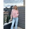 Zeagoo Bomber Jacket Women Varsity Casual Button Down Lightweight 2026 Spring Fashion Short School Outfits with Pockets(Pink)