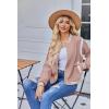 Zeagoo Bomber Jacket Women Varsity Casual Button Down Lightweight 2026 Spring Fashion Short School Outfits with Pockets(Pink)