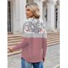 Zeagoo Hoodies for Women Long Sleeve Drawstring V Neck Pullover Sweatshirts Shirts Loose Casual Fall Tops(Peony Pink)
