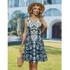 Zeagoo Summer Dresses for Women 2026 Sleeveless Casual Floral Tshirt Sundress with Pockets Loose Tank Beach Dress(Blue Boho Print)