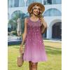 Zeagoo Summer Dresses for Women 2026 Sleeveless Casual Floral Tshirt Sundress with Pockets Loose Tank Beach Dress(Purple Print)
