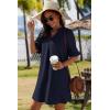 Zeagoo Summer Dresses for Women 2026 V Neck Ruffle Sleeve Casual Shift Dress Hawaiian Sundress Beach Vacation Clothes(Blue)