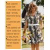 Zeagoo Summer Dresses for Women Short Sleeve Shift Dress V Neck Casual Mini Beach Vacation Boho Sundress with Pockets(Blue Tie Dye)