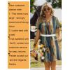 Zeagoo Summer Dresses for Women Short Sleeve Shift Dress V Neck Casual Mini Beach Vacation Boho Sundress with Pockets(Khaki Tie Dye)