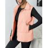 Zeagoo Women Puffer Vest Lightweight Stand Collar Sleeveless Winter Warm Zip Up Padded Outerwear Jackets with Pockets S-XXL(Pink)