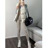 Zeagoo Women Puffer Vest Lightweight Stand Collar Sleeveless Winter Warm Zip Up Padded Outerwear Jackets with Pockets S-XXL(White)
