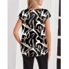 Zeagoo Women Silk Satin Tops Cap Short Sleeve Blouse V Neck Shirts Business Casual Outfits S-2XL(Cx312)