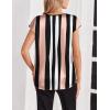 Zeagoo Women Silk Satin Tops Cap Short Sleeve Blouse V Neck Shirts Business Casual Outfits S-2XL(Tz291)