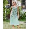 Zeagoo Women Summer Midi Dress 2026 Sleeveless Casual Beach Sundress Button Down Loose Spring Tank Dresses with Pockets(Floral Green)