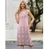 Zeagoo Women Summer Midi Dress 2026 Sleeveless Casual Beach Sundress Button Down Loose Spring Tank Dresses with Pockets(Floral Pink)