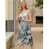 Zeagoo Women Summer Midi Dress 2026 Sleeveless Casual Beach Sundress Button Down Loose Spring Tank Dresses with Pockets(Marble Flowers)
