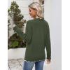 Zeagoo Women’s 2026 Fall V Neck Sweater Casual Long Sleeve Lightweight Ribbed Knit Pullover Sweaters Dressy Casual Tops(Army Green)