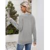Zeagoo Women’s 2026 Fall V Neck Sweater Casual Long Sleeve Lightweight Ribbed Knit Pullover Sweaters Dressy Casual Tops(Grey)