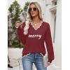 Zeagoo Women’s 2026 Fall V Neck Sweater Casual Long Sleeve Lightweight Ribbed Knit Pullover Sweaters Dressy Casual Tops(Z – Merry)