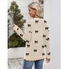 Zeagoo Women’s 2026 Fall V Neck Sweater Casual Long Sleeve Lightweight Ribbed Knit Pullover Sweaters Dressy Casual Tops(Z- Bow Black)