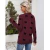 Zeagoo Women’s 2026 Fall V Neck Sweater Casual Long Sleeve Lightweight Ribbed Knit Pullover Sweaters Dressy Casual Tops(Z- Bow Burgundy)