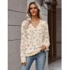 Zeagoo Women’s 2026 Fall V Neck Sweater Casual Long Sleeve Lightweight Ribbed Knit Pullover Sweaters Dressy Casual Tops(Z- Leopard Print)