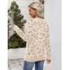 Zeagoo Women’s 2026 Fall V Neck Sweater Casual Long Sleeve Lightweight Ribbed Knit Pullover Sweaters Dressy Casual Tops(Z- Leopard Print)