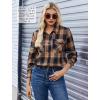 Zeagoo Womens Button Down Flannel Shirts Long Sleeve Plaid Blouses Lightweight Business Dressy Casual Top with Pockets(Yellow Black)