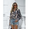 Zeagoo Womens Button Down Shirts Oversized Long Sleeve Floral Printed Blouses Casual Work Tops Drop Shoulder Outfit Clothes(A-zr220)