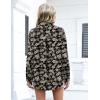 Zeagoo Womens Button Down Shirts Oversized Long Sleeve Floral Printed Blouses Casual Work Tops Drop Shoulder Outfit Clothes(Sf209)