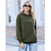 Zeagoo Womens Fleece Hoodies Soft Midweight Casual Hooded Sweatshirts Fall Winter Pullover Tops Kangaroo Pocket(Army Green)