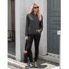 Zeagoo Womens Fleece Hoodies Soft Midweight Casual Hooded Sweatshirts Fall Winter Pullover Tops Kangaroo Pocket(Drak Grey)